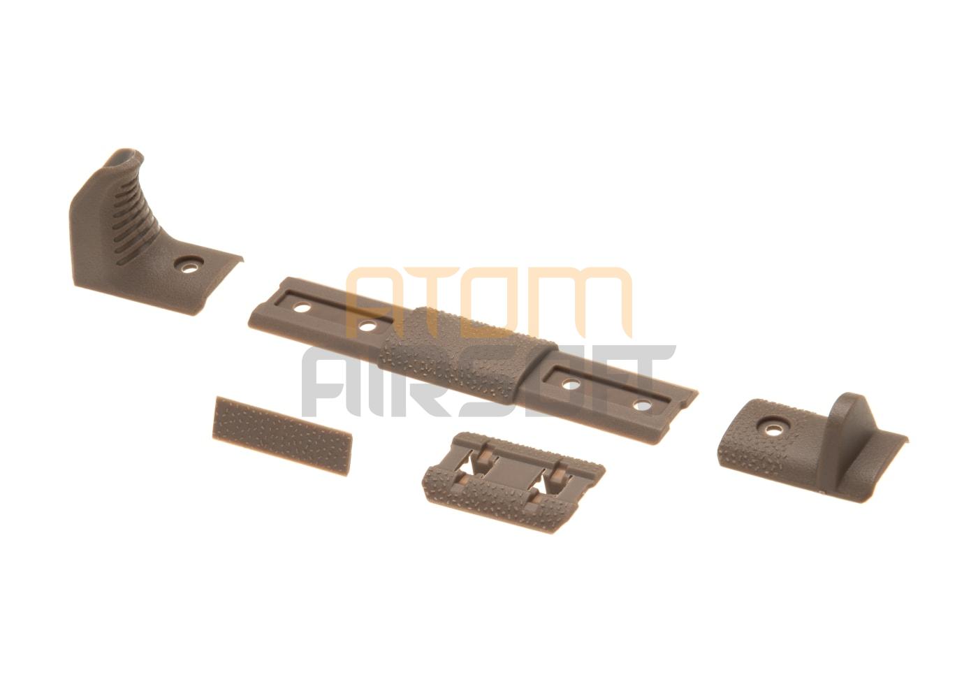 M-LOK & Keymod "Hand Stop Kit", kiskopaneeli - dark earth