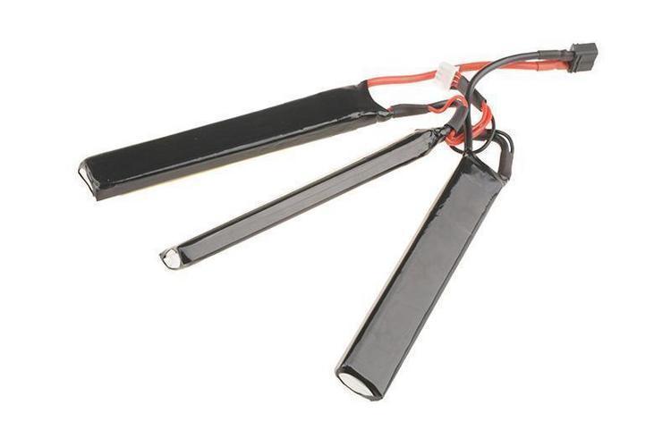 LiPo-akku 11,1V 2000mAh 25/50C T-liitin (DEANS) - 3 osainen