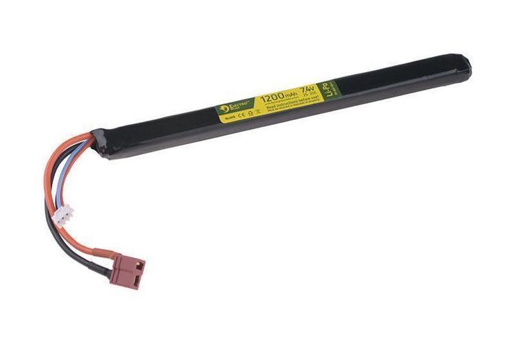 LiPo-akku 7,4V 1200mAh 20/40C T-liitin (Deans) - AK kannen alle sopiva