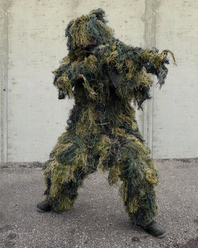 Anti-Fire ghillie-puku, 4-osainen - Woodland