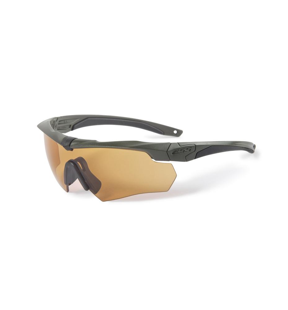 Crossbow One 2LS Stealth Olive Ballistic Goggles (HI-Def Bronze and Smoke Gray Lenses)