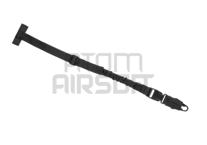 Pikairroitettava 1-pistehihna, MOLLE-kiinnitys, H&K-solki - musta