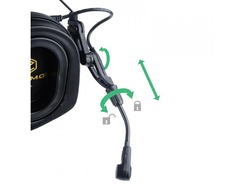 M32H PLUS aktiivikuulosuojaimet puhemikrofonilla ARC kypäräkiinnityksellä - Foliage Green