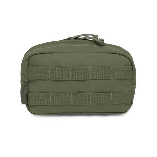 Assault System Medium Horizontal MOLLE Pouch, general purpose pouch - OD
