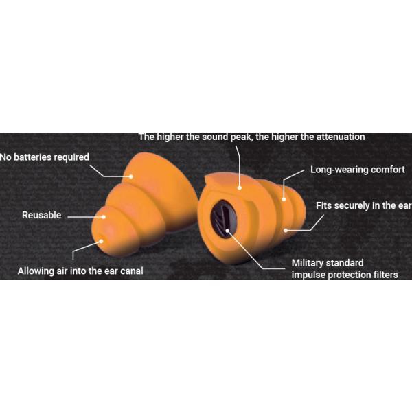 SmartEar Impulse earplugs - orange