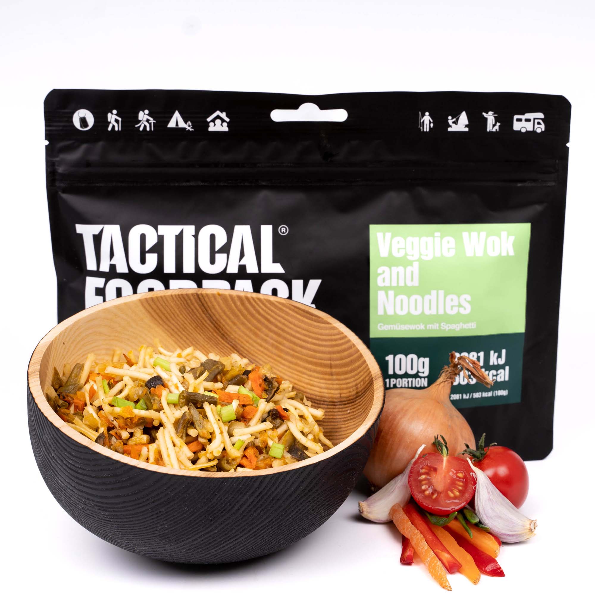 Vegetable wok with noodles 100g