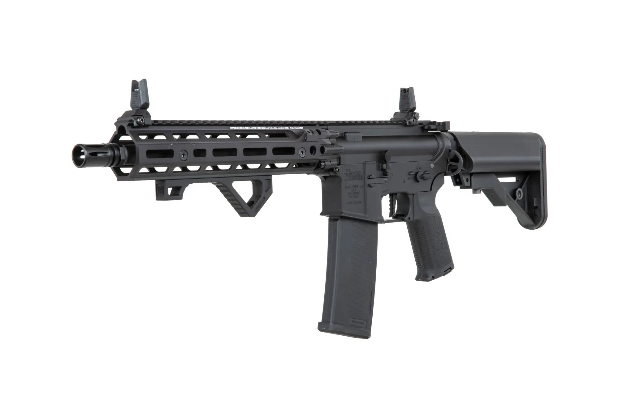 Daniel Defense® RIS III 10.5'' SA-P27 Prime™ HAL™ ETU harjattomalla moottorilla - musta