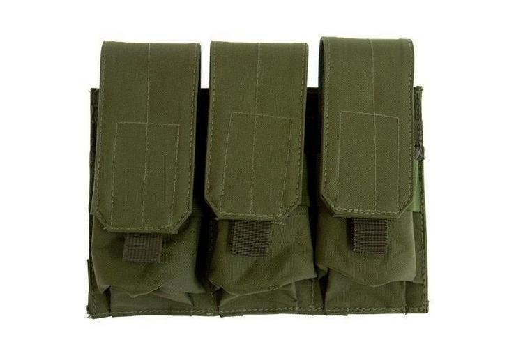 GFC Tactical M4/M16 triplatasku, MOLLE-yhteensopiva - OD