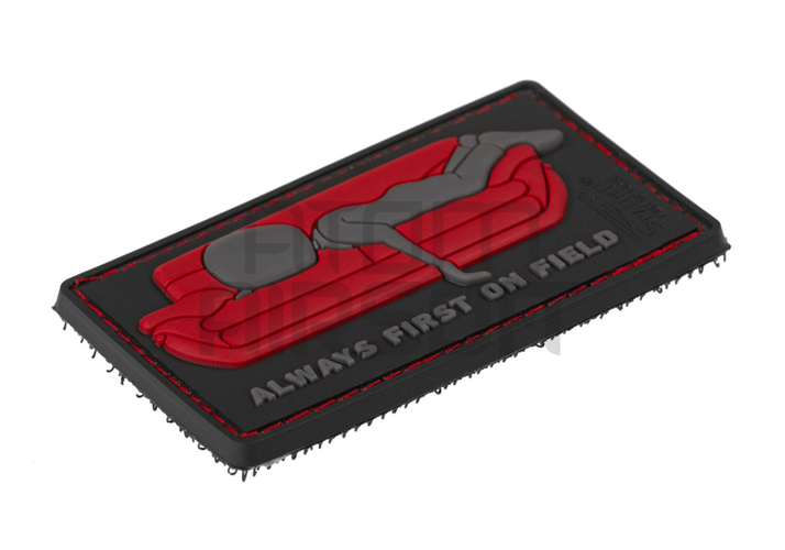 JTG "Always First on Couch" PVC velcromerkki