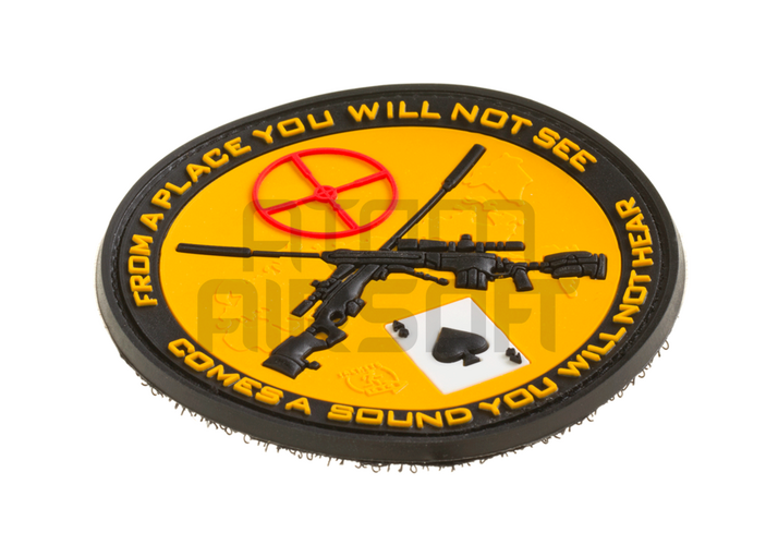 JTG Sniper PVC velcromerkki - keltainen