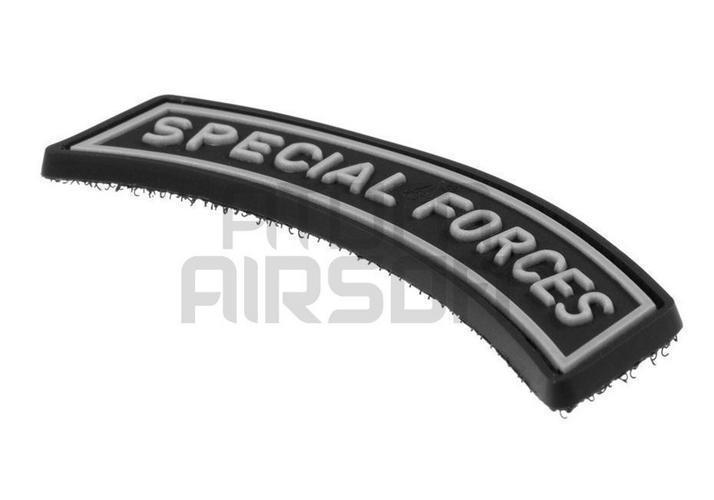 JTG "Special Forces Tab" PVC velcromerkki – musta/harmaa