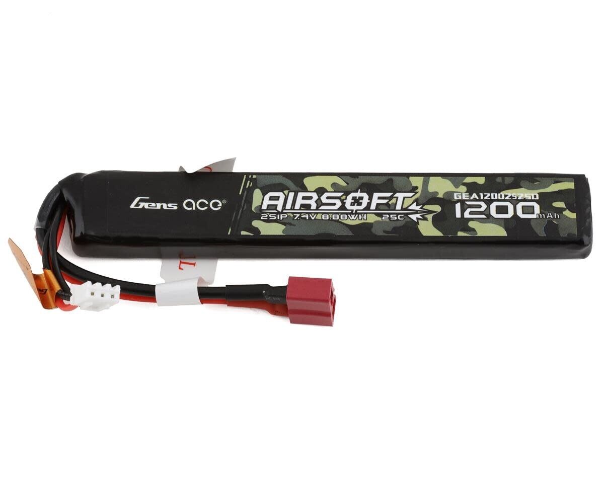 LiPo-akku 7,4V 1200mAh 2S/25C, T-plug/Deans