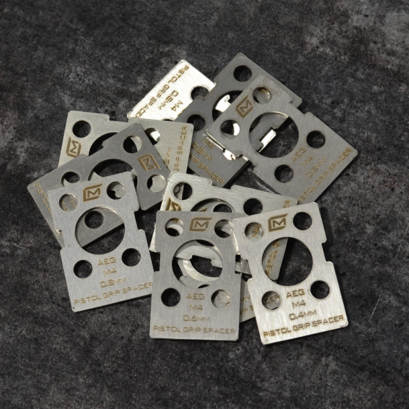 AEG M4/AR15 pistoolikahvan korkeuden säätölevysarja