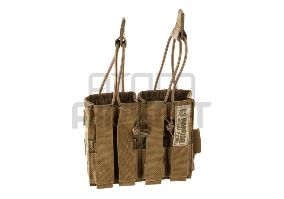 Warrior AK 7.62mm open top lipastasku kahdelle lippaalle - Multicam