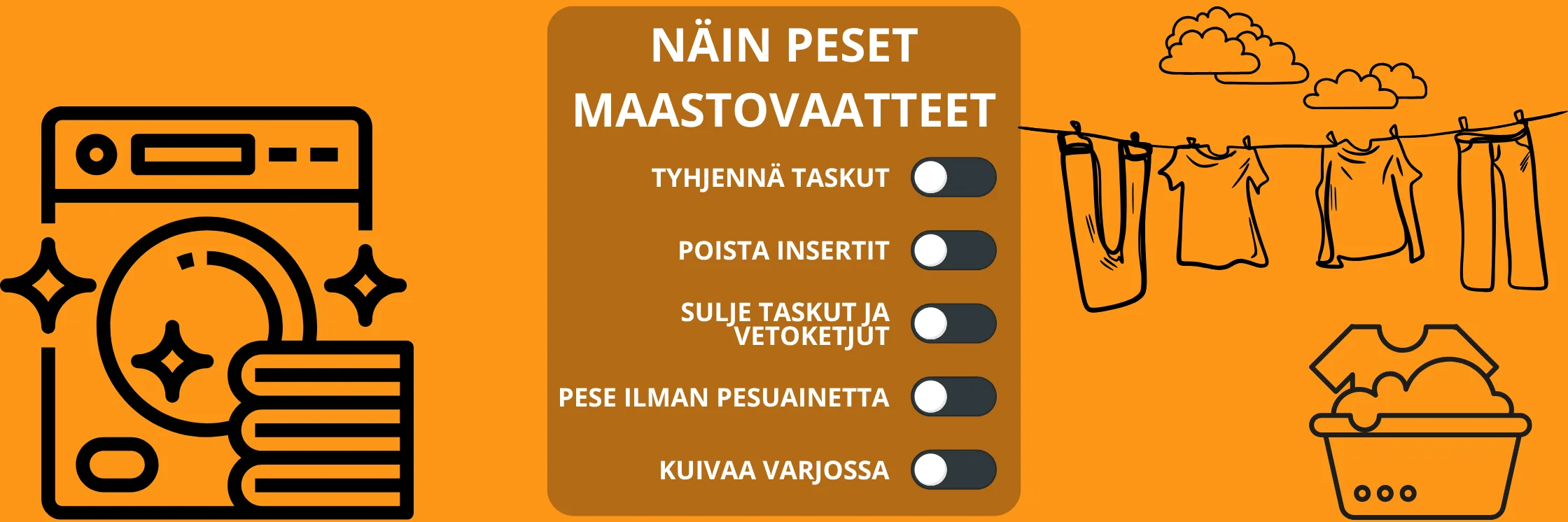 Kuinka pestä maastovaatteet oikein? - Näin varmistat vaatteiden pitkäikäisyyden!