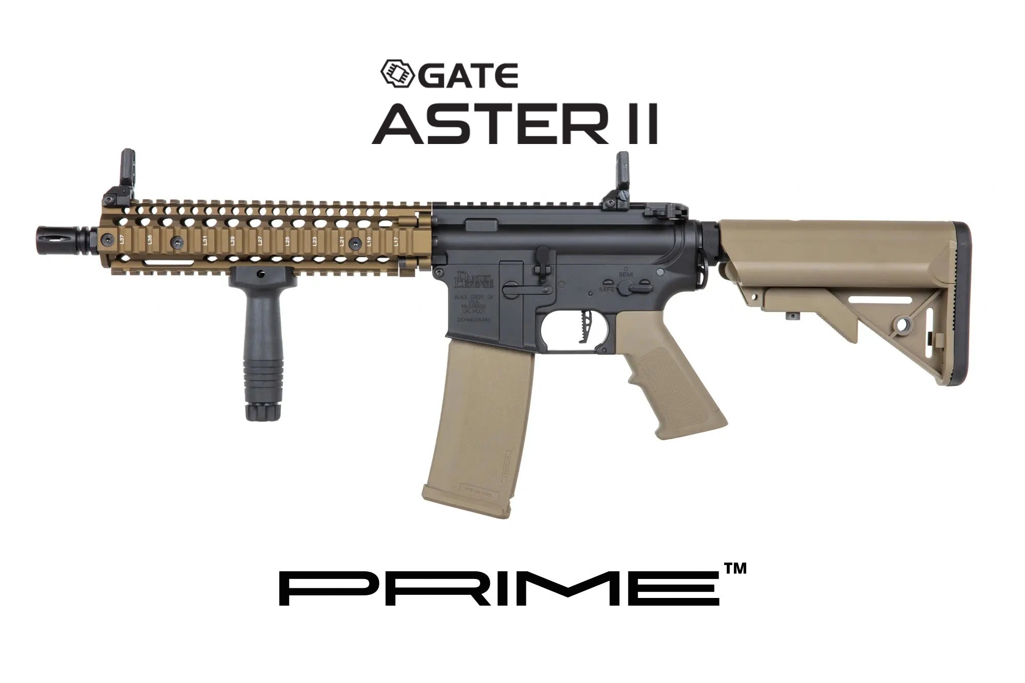 Daniel Defence SA-P19 Prime™ Aster II ETU harjattomalla moottorilla - Chaos Bronze