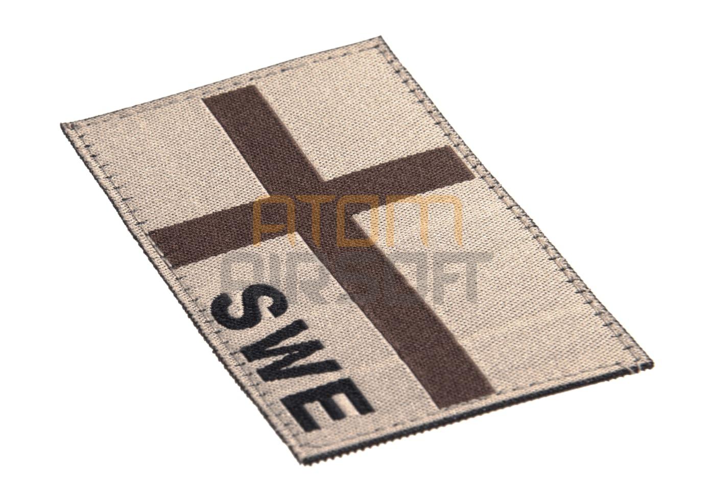 Ruotsin lippu "SWE" leimalla - hiekka