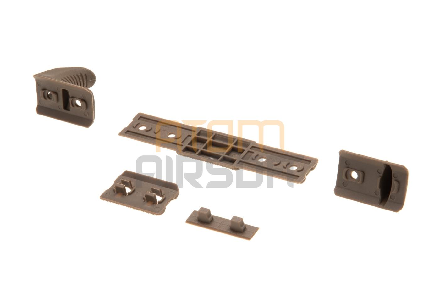 M-LOK & Keymod "Hand Stop Kit", kiskopaneeli - dark earth