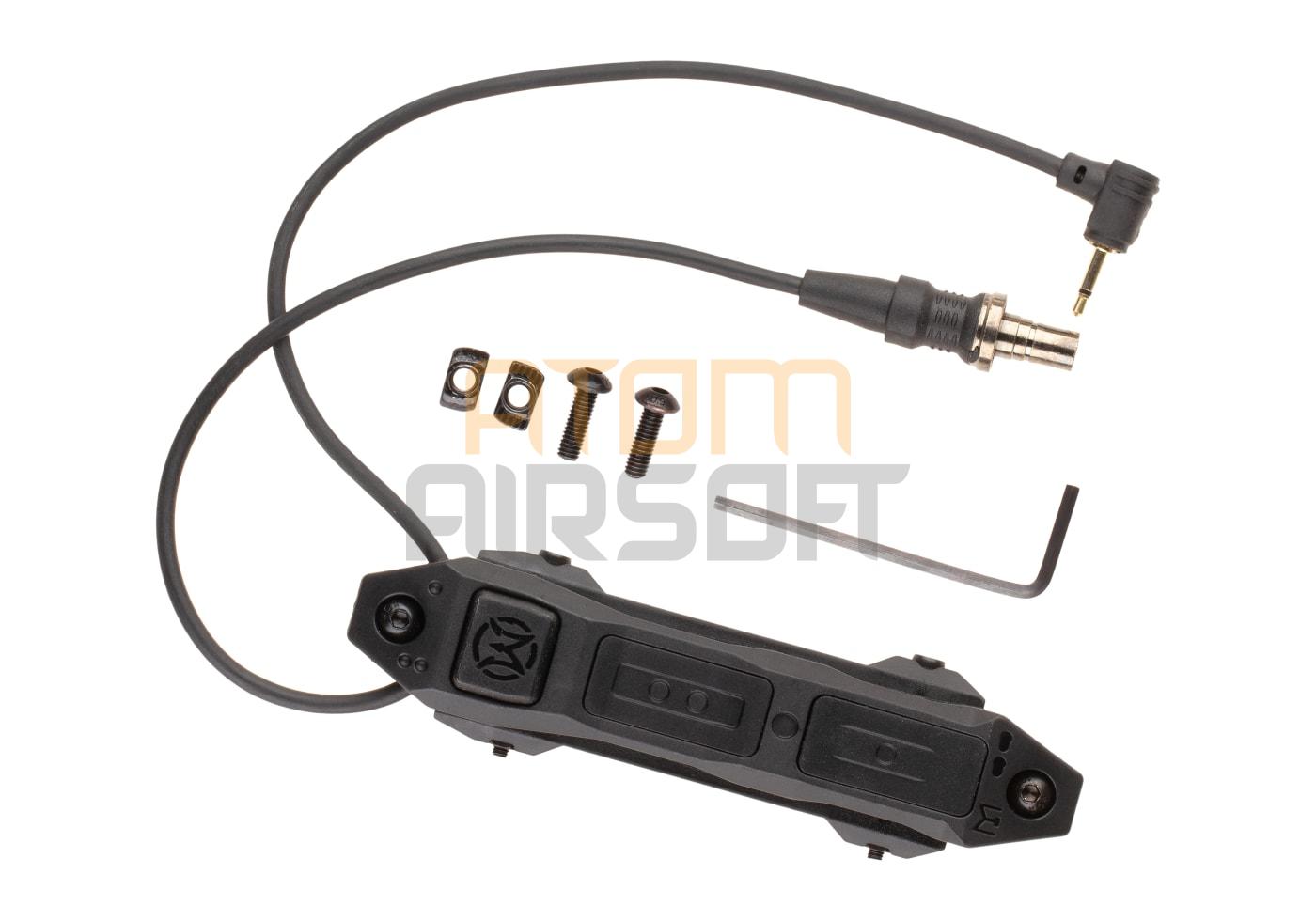 Taktinen laajennettu painokytkin lukittavalla asetuksella (SF ML & 2.5mm) - musta