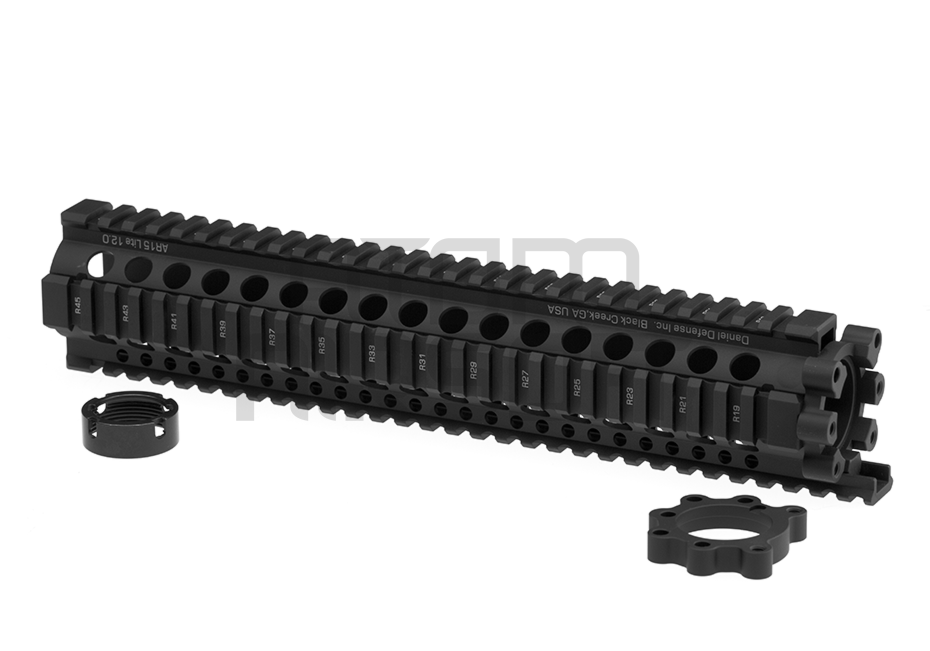 Daniel Defense lisensoitu AR15 RIS kisko, 12 tuumaa – musta