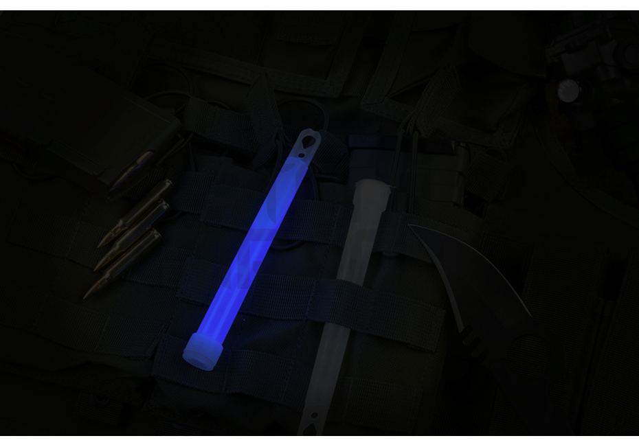 6" valotikku - sininen