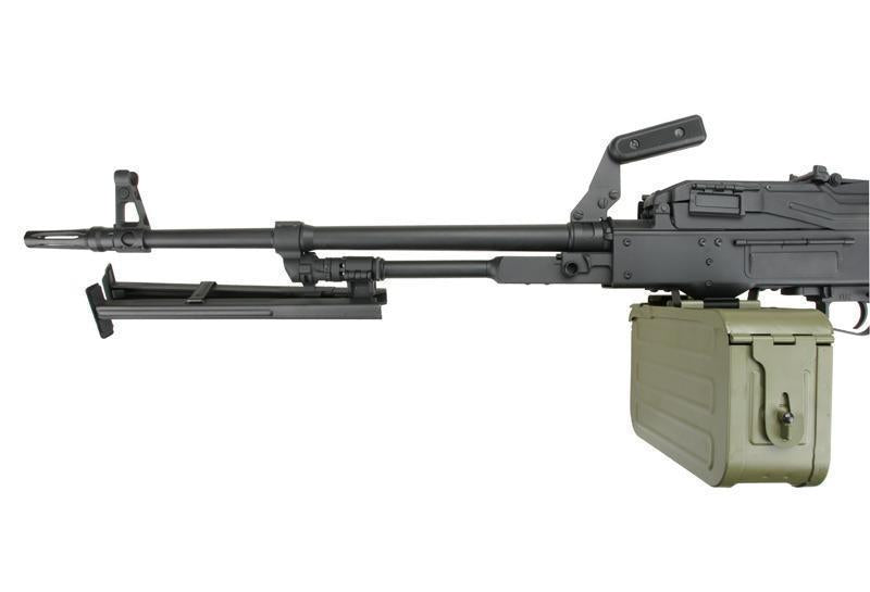 PKM machine gun with polymer parts