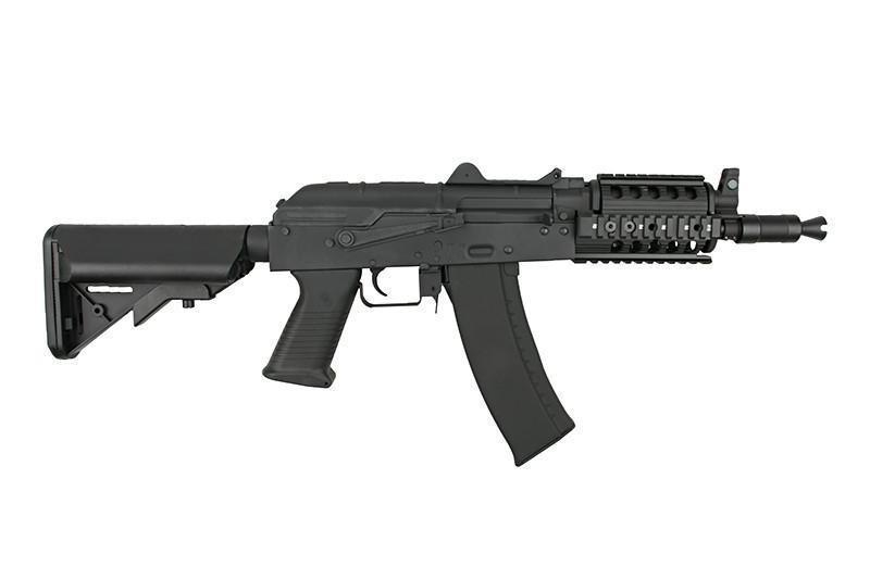 AKS-74UN RIS teleskooppiperällä, teräsrunko (CM040H)