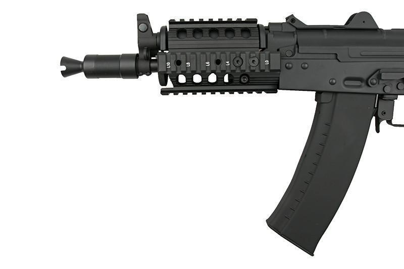 AKS-74UN RIS teleskooppiperällä, teräsrunko (CM040H)