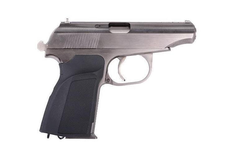 Makarov 654K with silencer, GBB - silver
