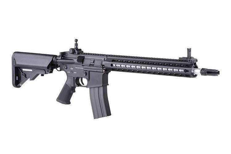 M4 KeyMod 12",SAEC™, metallirunko (SA-B14) - musta