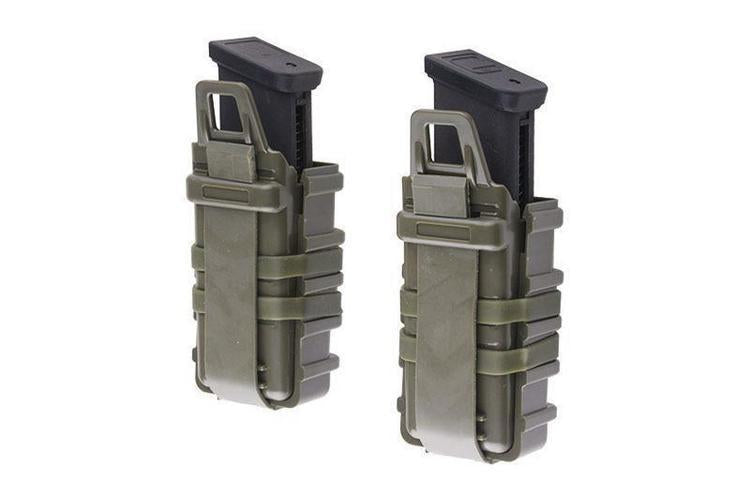 Open III (S) pistol MOLLE magazine pouch, 2pcs - olive