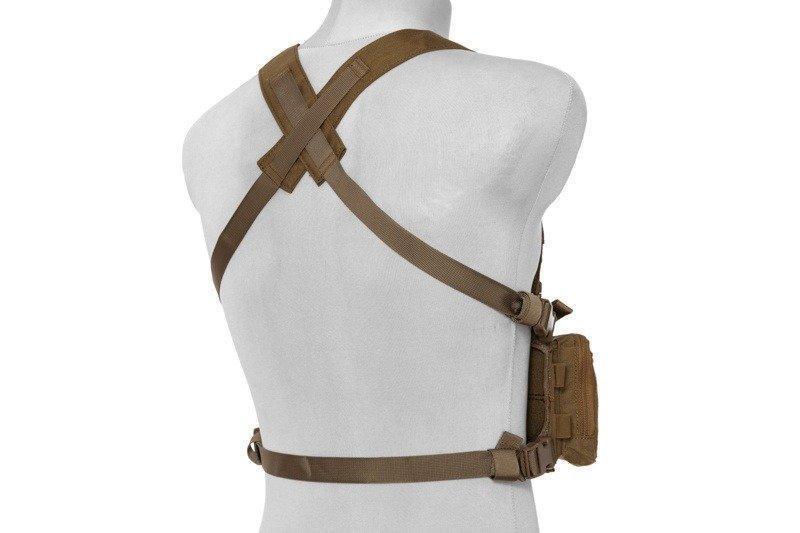 Light fast chest rig, combat vest - tan