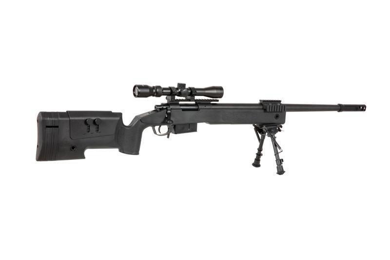 SA-S03 CORE™ sniper rifle with scope and forelegs - black