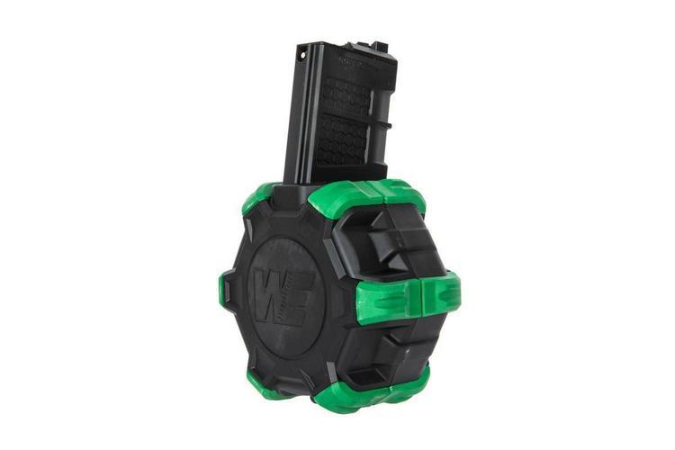 M4/M16 GBBR kaasutoiminen rumpulipas, 350 kuulaa