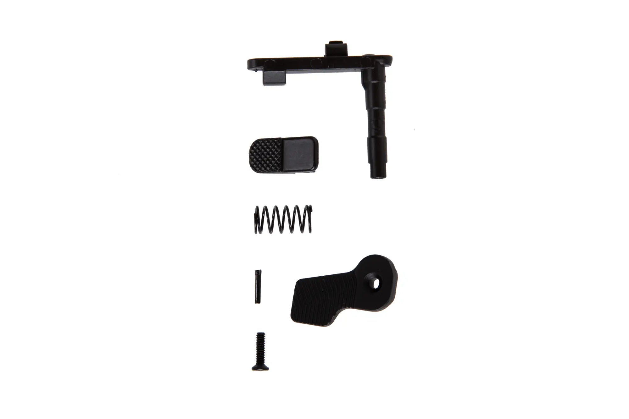 Laajennettu lippaanvapautin M4/M16 yhteensopiviin sähköaseisiin