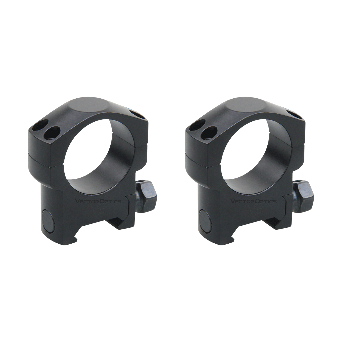 30mm keskikorkeat kiväärin tähtäinrenkaat