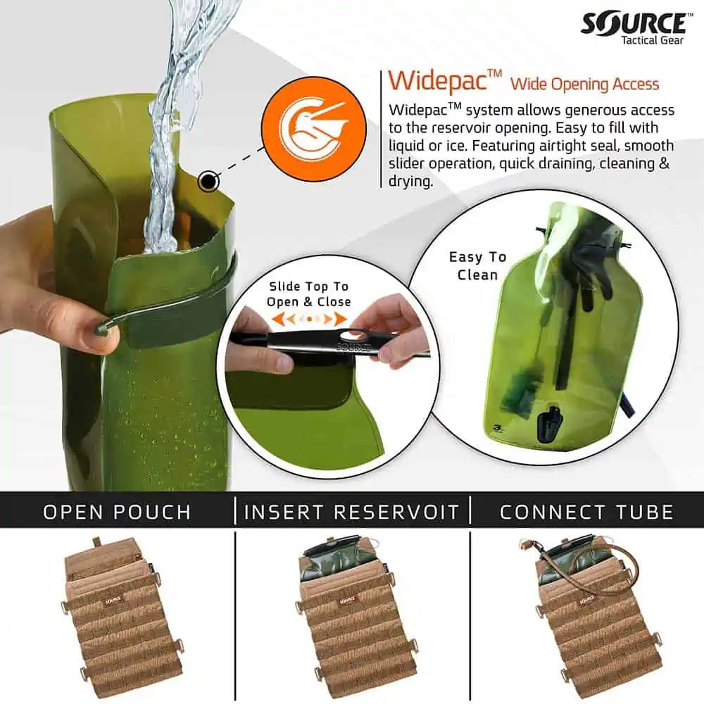 Razor 3L MOLLE-juomatasku + juomarakko - Multicam