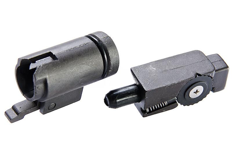 Tokyo Marui MWS GBBR hop-up yksikkö ja säätöpyörä rungolla (sinkkivaluosa)