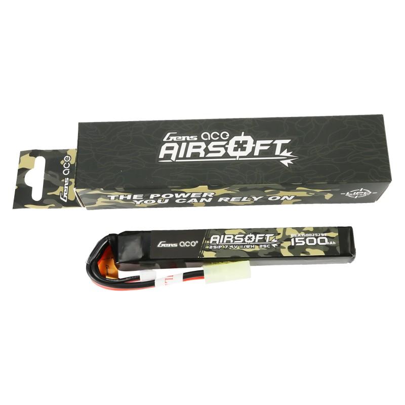 LiPo-akku 7,4V 1500mAh 2S/25C, miniliitin