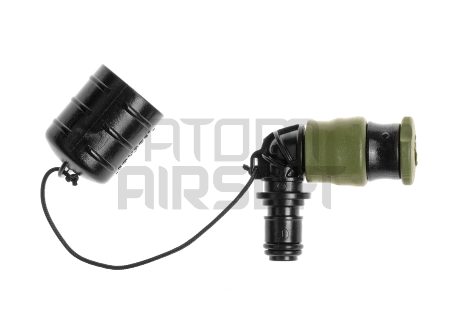 Push-Pull venttiili, musta/oliivi