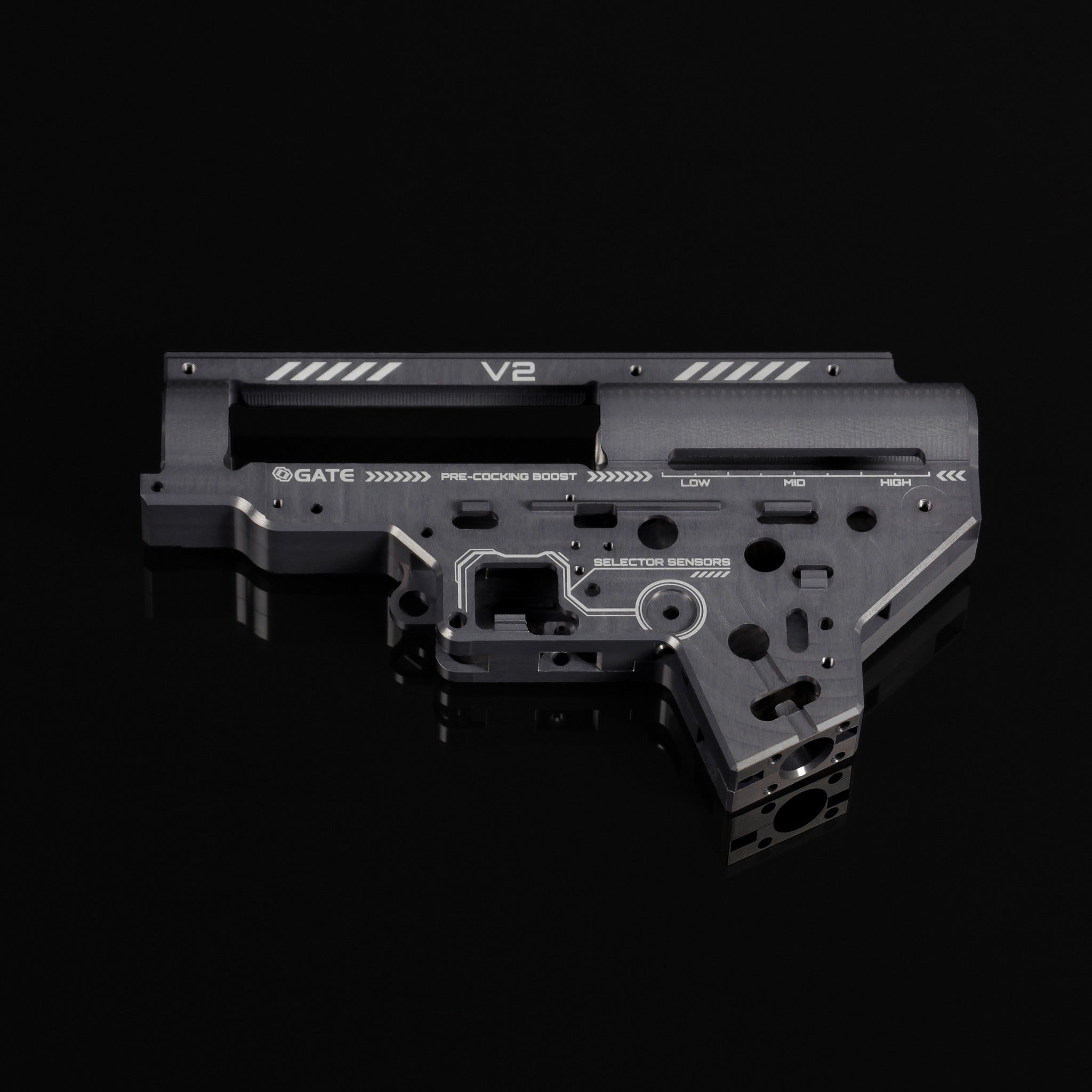 EON V2 CNC rataslaatikko - Titanium / Silver