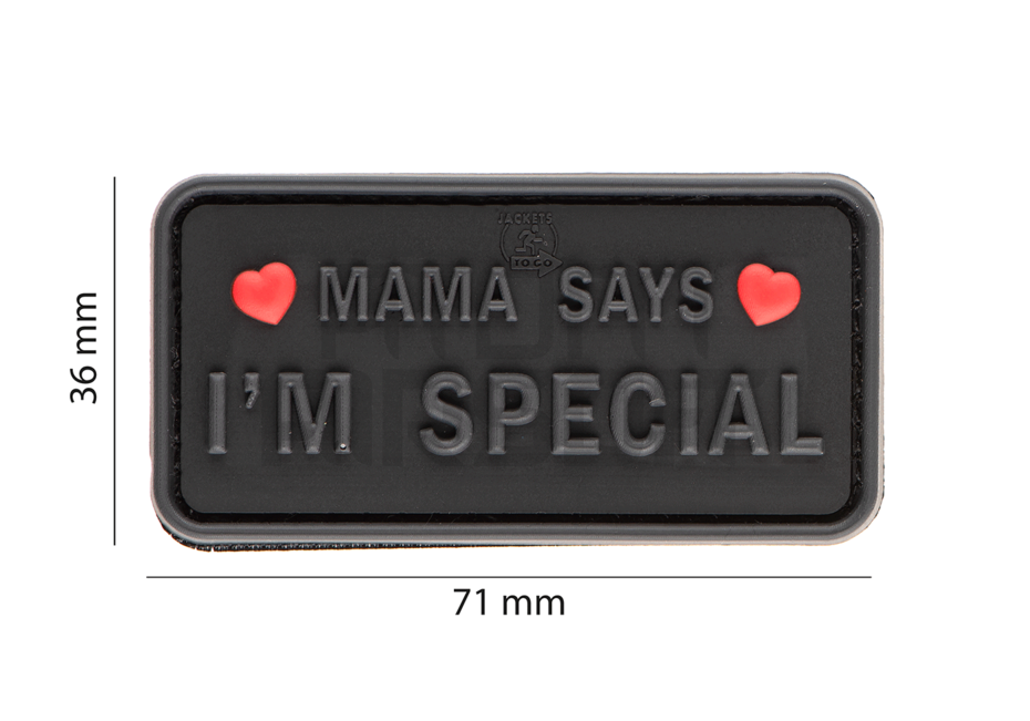 Mama Says I'm Special merkki - musta