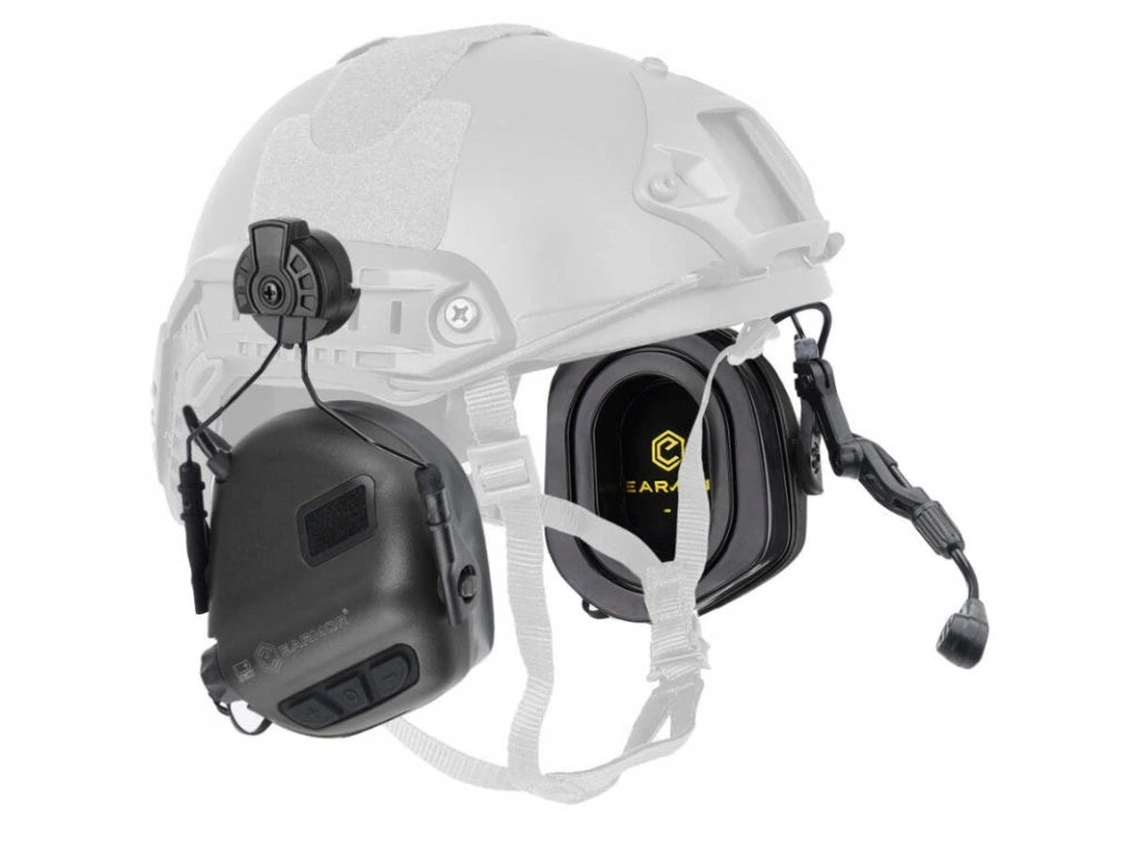 M32H PLUS aktiivikuulosuojaimet puhemikrofonilla ARC kypäräkiinnityksellä - musta