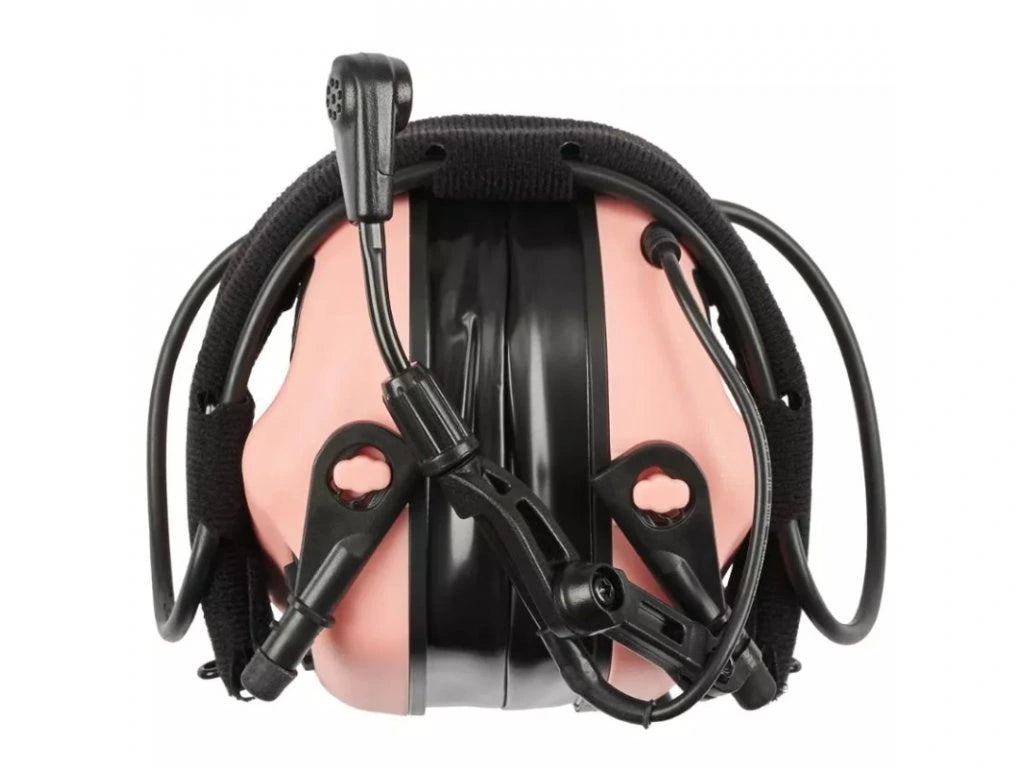 M32 Plus active hearing protectors with speech microphone - pink