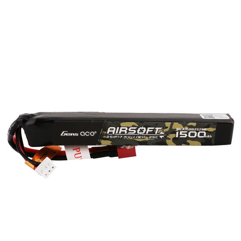 LiPo-akku 7,4V 1500mAh 2S/25C, T-plug/Deans