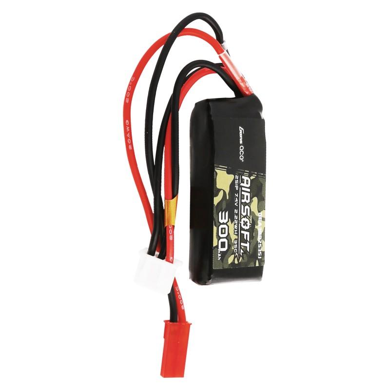 LiPo-akku 7,4V 300mAh 2S/35C, JST/HPA yhteensopiva