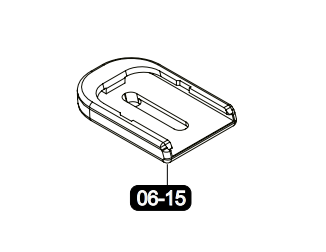 Glock 17 Gen. 5 / Glock 45 lippaan pohjalevy