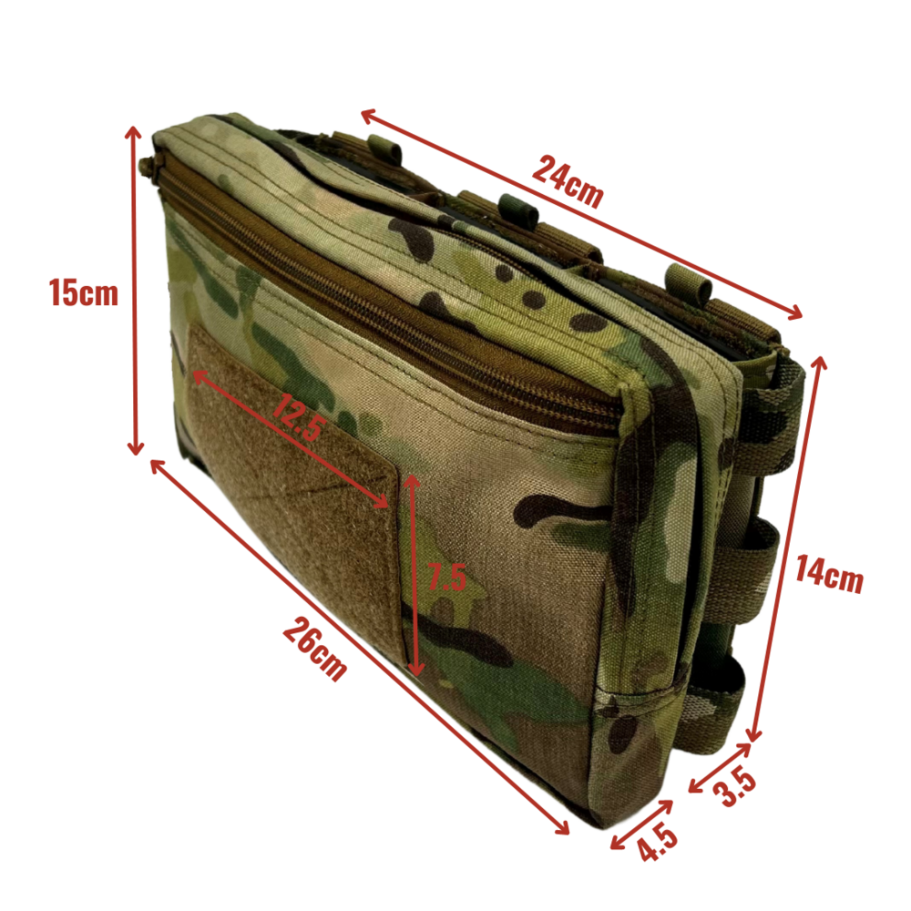 Triple snap mag utility pouch, triplalipastasku + yleistasku – Ranger Green