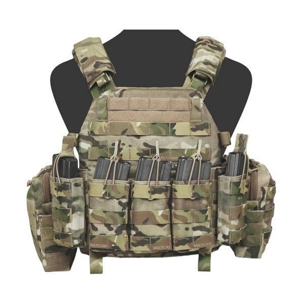 AR 5.56mm open top lipastasku kolmelle lippaalle - MultiCam