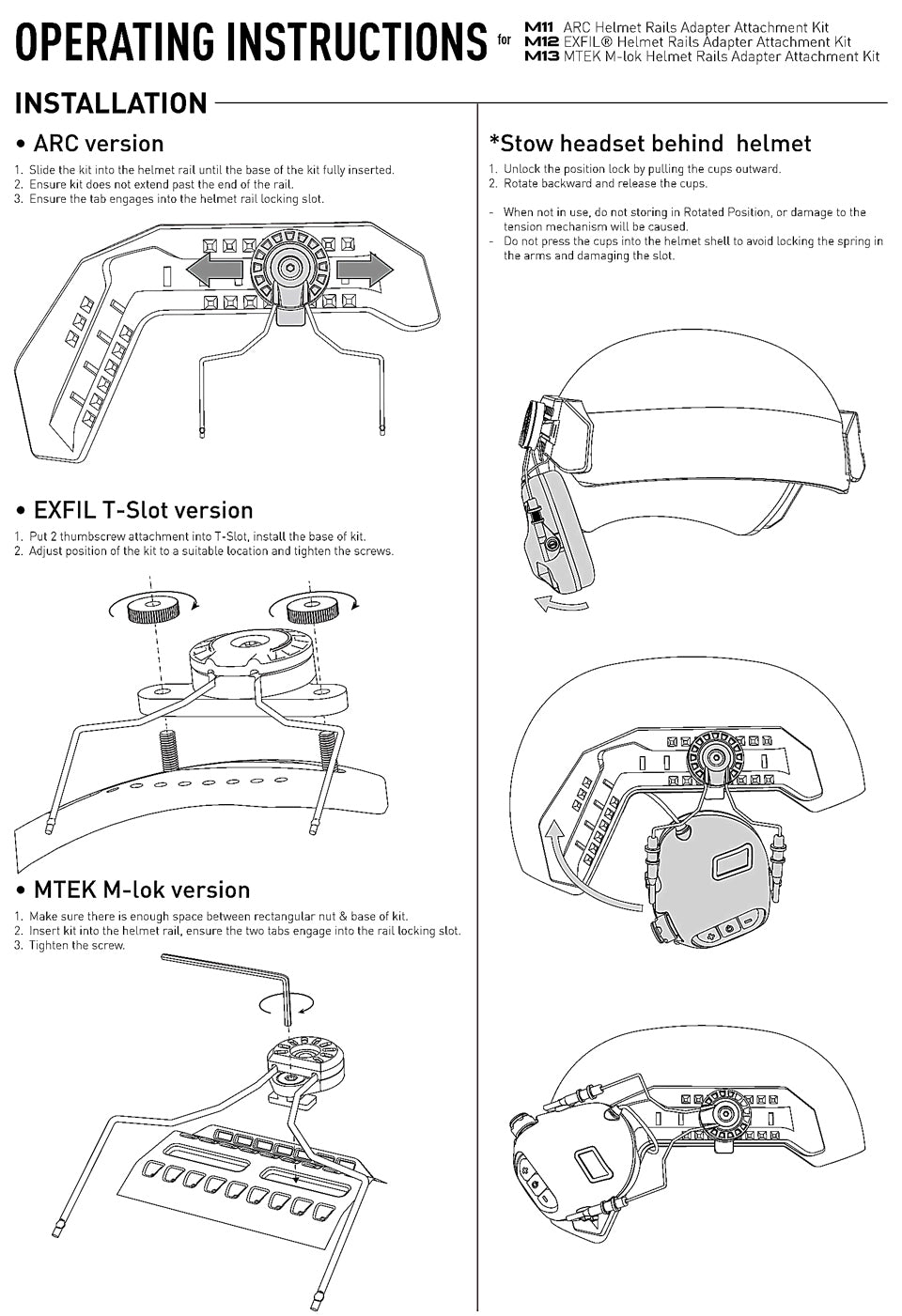 ARC M31/M32 kypäräkiinnike adapteri